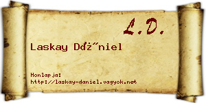 Laskay Dániel névjegykártya